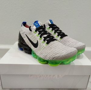 Nike Air Vapormax Flyknit 3 Vast Grey Black Green
